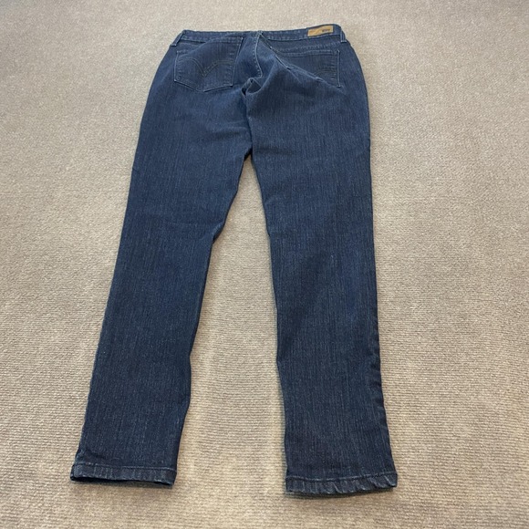 Levi's Legging Jeans Womens 29x30 Hemmed Dark Wash Stretch Skinny Denim Blue - Picture 3 of 13